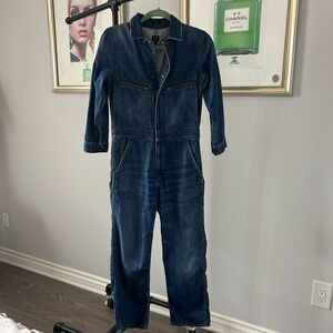 Citizens of Humanity Distressed Denim Jumpsuit